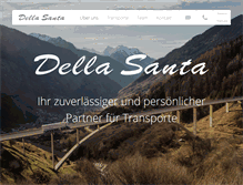 Tablet Screenshot of della-santa.ch
